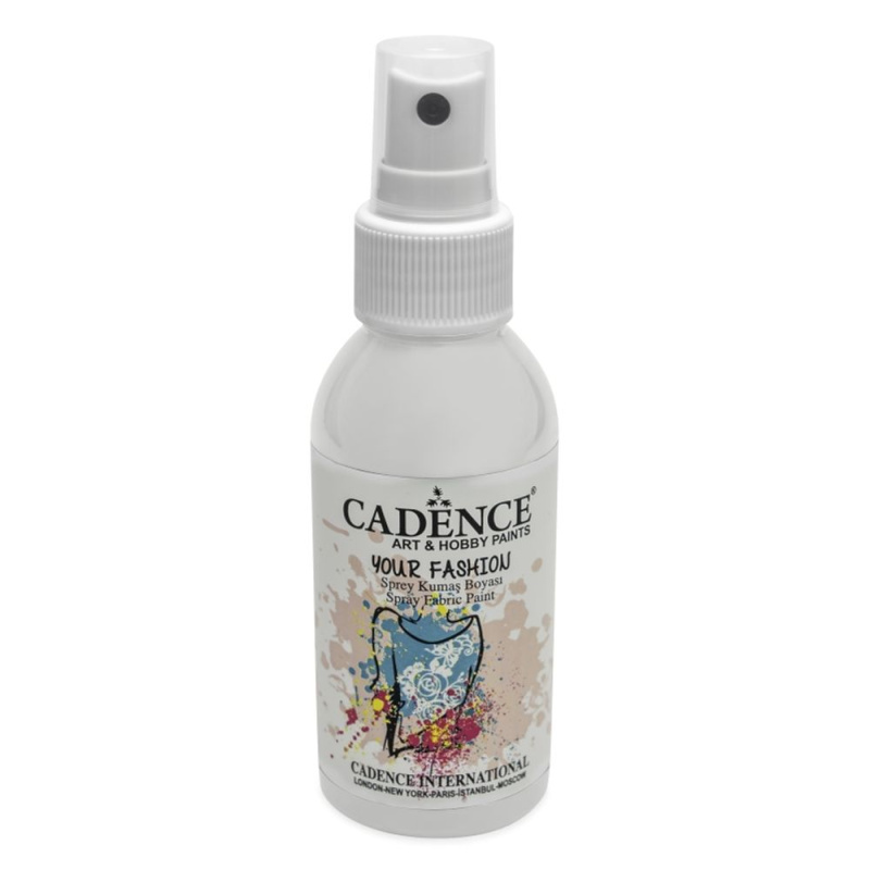Cadence Barva na textil Cadence Your Fashion, 100 ml - VYBERTE ODSTÍN - Barva na textil ve spreji Cadence Your Fashion, 100 ml - white, bílá