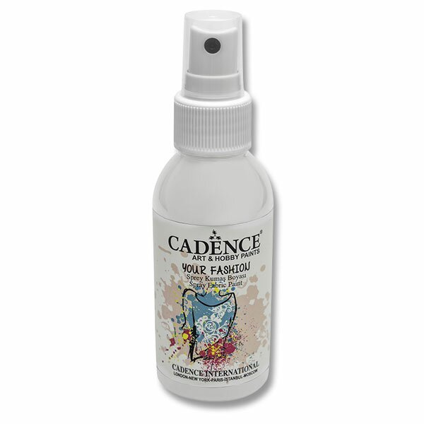 Cadence Barva na textil Cadence Your Fashion, 100 ml - VYBERTE ODSTÍN - Barva na textil ve spreji Cadence Your Fashion, 100 ml - white, bílá