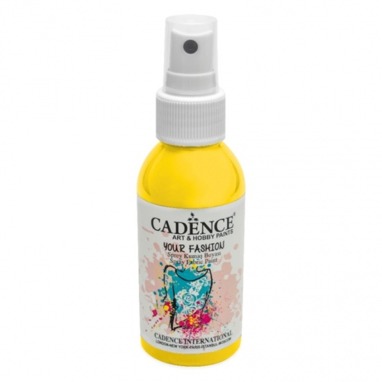 Cadence Barva na textil Cadence Your Fashion, 100 ml - VYBERTE ODSTÍN - Barva na textil ve spreji Cadence Your Fashion, 100 ml - sunshine, žlutá