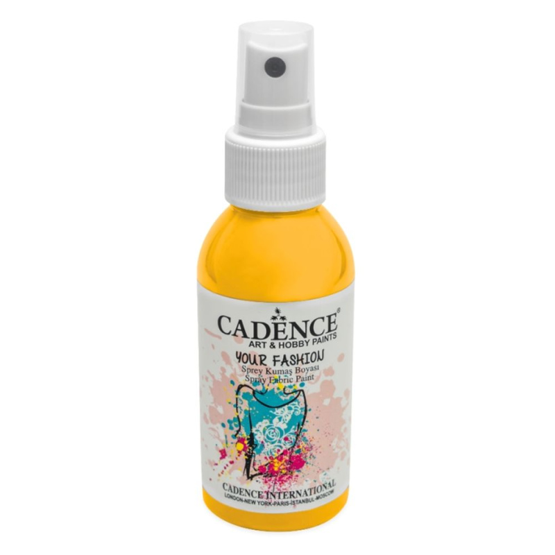 Cadence Barva na textil Cadence Your Fashion, 100 ml - VYBERTE ODSTÍN - Barva na textil ve spreji Cadence Your Fashion, 100 ml - sunshine, žlutá