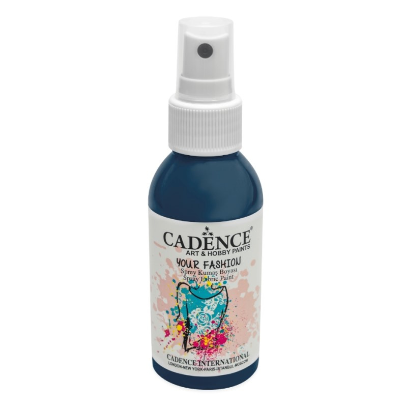 Cadence Barva na textil Cadence Your Fashion, 100 ml - VYBERTE ODSTÍN - Barva na textil ve spreji Cadence Your Fashion, 100 ml - petrolium, petrolejová modrá