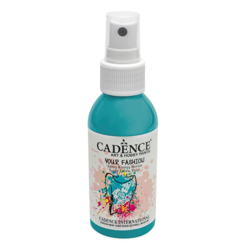 Cadence Barva na textil Cadence Your Fashion, 100 ml - VYBERTE ODSTÍN - Barva na textil ve spreji Cadence Your Fashion, 100 ml - turquoise, sv. tyrkysová