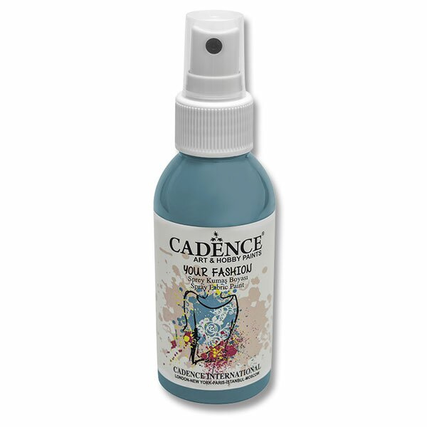 Cadence Barva na textil Cadence Your Fashion, 100 ml - VYBERTE ODSTÍN - Barva na textil ve spreji Cadence Your Fashion, 100 ml - turquoise, sv. tyrkysová