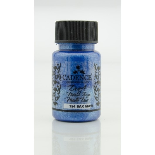 Cadence Metalická akrylová barva Cadence Dora Metallic, 50 ml - VYBERTE ODSTÍN - Metalická akrylová barva Cadence Dora Metallic, 50 ml - sax blue, tm. modrá