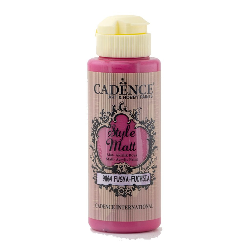 Matná akrylová barva Cadence Style Matt 120ml - fuchsia růžová fuchsiová Aladine