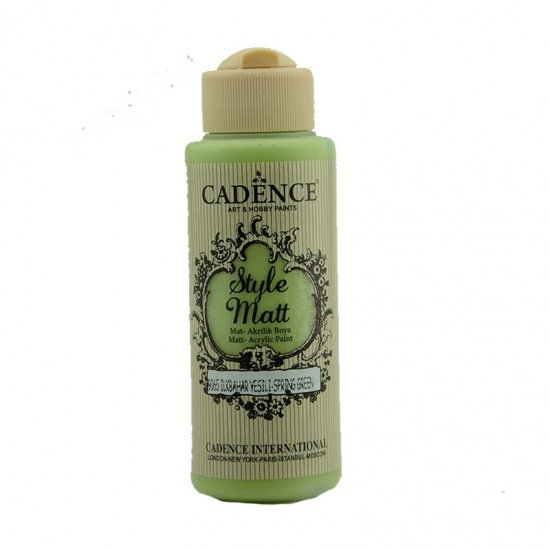 Cadence Matná akrylová barva Cadence Style Matt, 120 ml - VYBERTE ODSTÍN - Matná akrylová barva Cadence Style Matt, 120 ml - spring green, jarní zelná