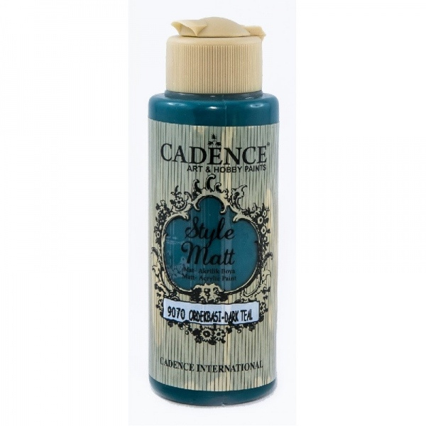 Matná akrylová barva Cadence Style Matt 120ml - dark teal Aladine