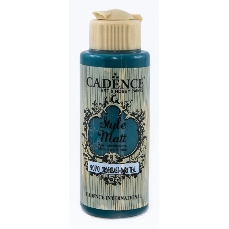 Matná akrylová barva Cadence Style Matt 120ml - dark teal Aladine