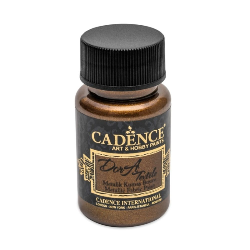 Dora Textile metalická tmavě zlatá 50 ml CADENCE