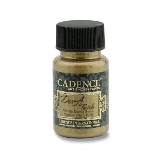 Cadence Metalická barva na textil Cadence Dora Textile, 50 ml - VYBERTE ODSTÍN - Metalická barva na textil Cadence Dora Textile, 50 ml - antique gold, antická zlatá