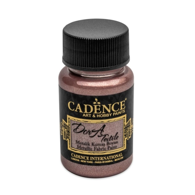 Dora Textile metalická starorůžová 50 ml CADENCE