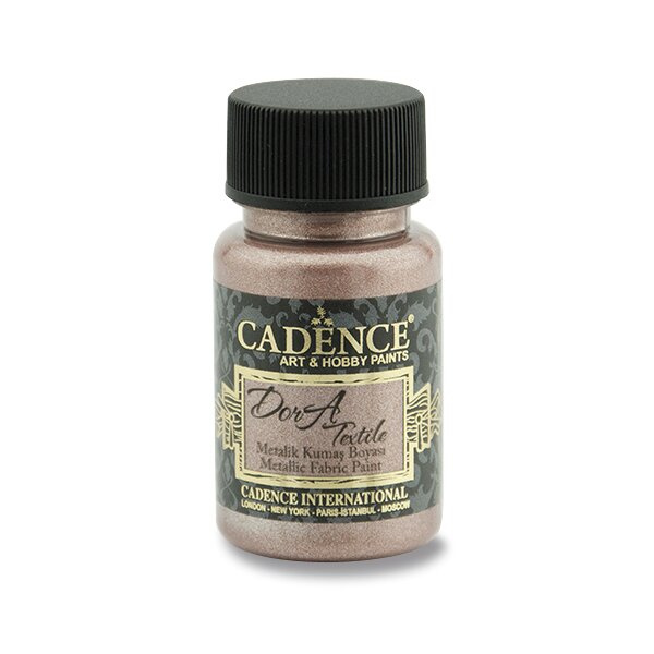 Dora Textile metalická starorůžová 50 ml CADENCE
