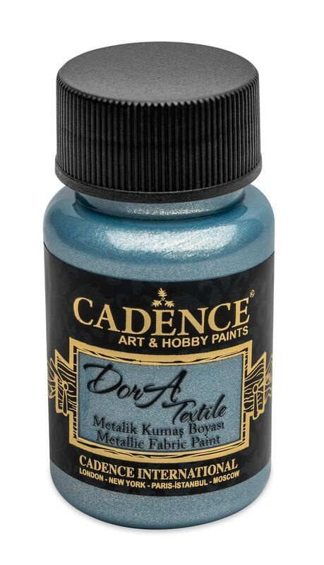 Dora Textile metalická světle modrá 50 ml CADENCE