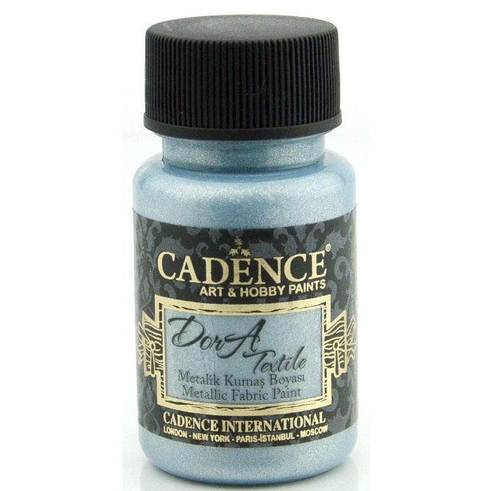Dora Textile metalická světle modrá 50 ml CADENCE