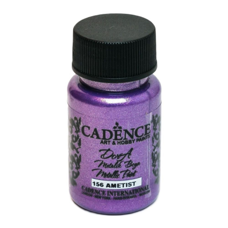 Cadence Metalická akrylová barva Cadence Dora Metallic, 50 ml - VYBERTE ODSTÍN - Metalická akrylová barva Cadence Dora Metallic, 50 ml - amethyst, ametystová