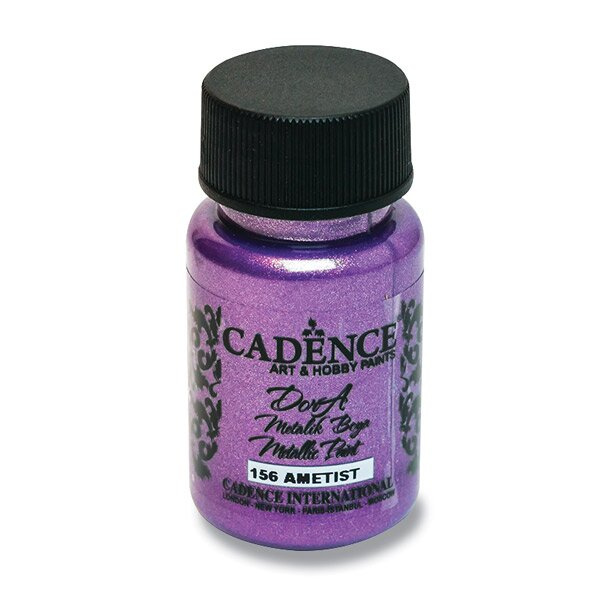 Cadence Metalická akrylová barva Cadence Dora Metallic, 50 ml - VYBERTE ODSTÍN - Metalická akrylová barva Cadence Dora Metallic, 50 ml - amethyst, ametystová