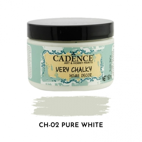 Křídová barva Cadence Very Chalky 150 ml - pure white čistá bílá Aladine