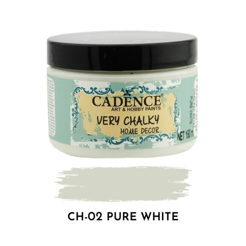 Křídová barva Cadence Very Chalky 150 ml - pure white čistá bílá Aladine