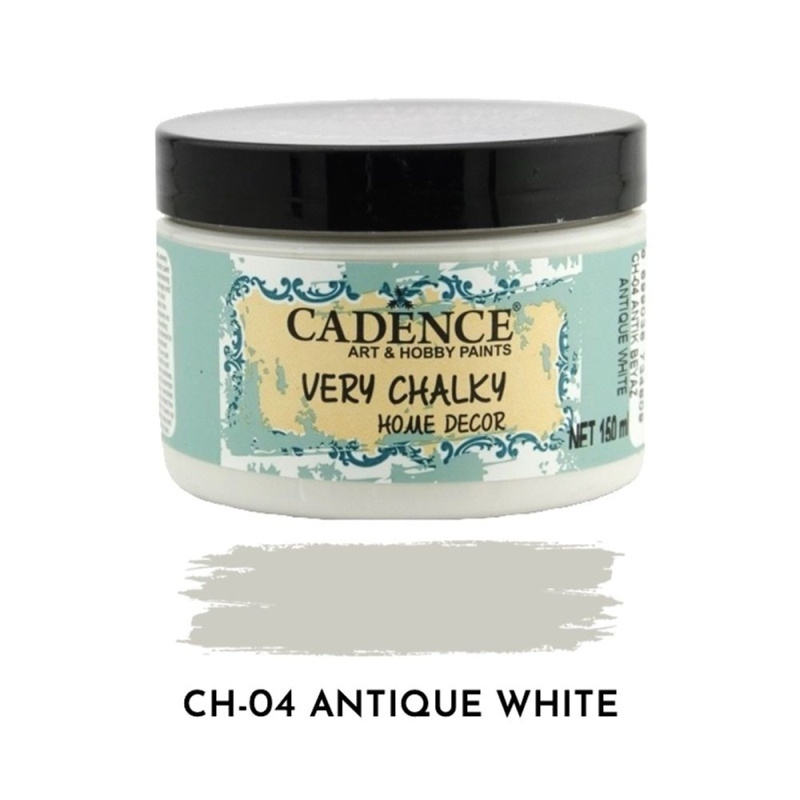 Křídová barva Cadence Very Chalky 150 ml - antique white antická bílá Aladine