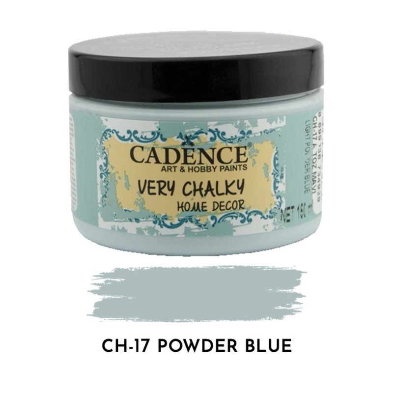 Křídová barva Cadence Very Chalky 150 ml - powder blue světle modrá pudrová Aladine