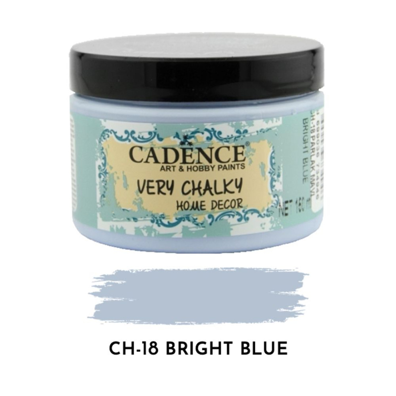 Křídová barva Cadence Very Chalky 150 ml - bright blue jasně modrá Aladine