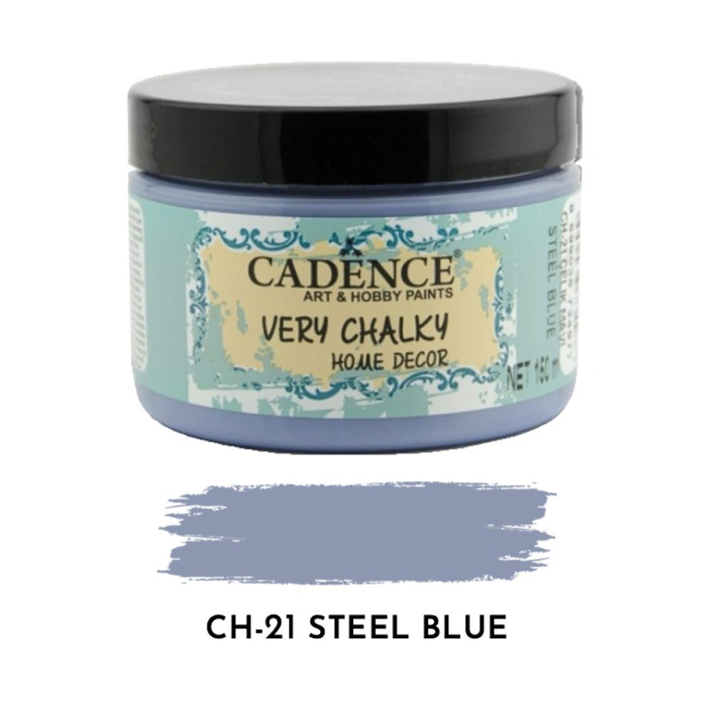 Křídová barva Cadence Very Chalky 150 ml - steel blue ocelově modrá Aladine