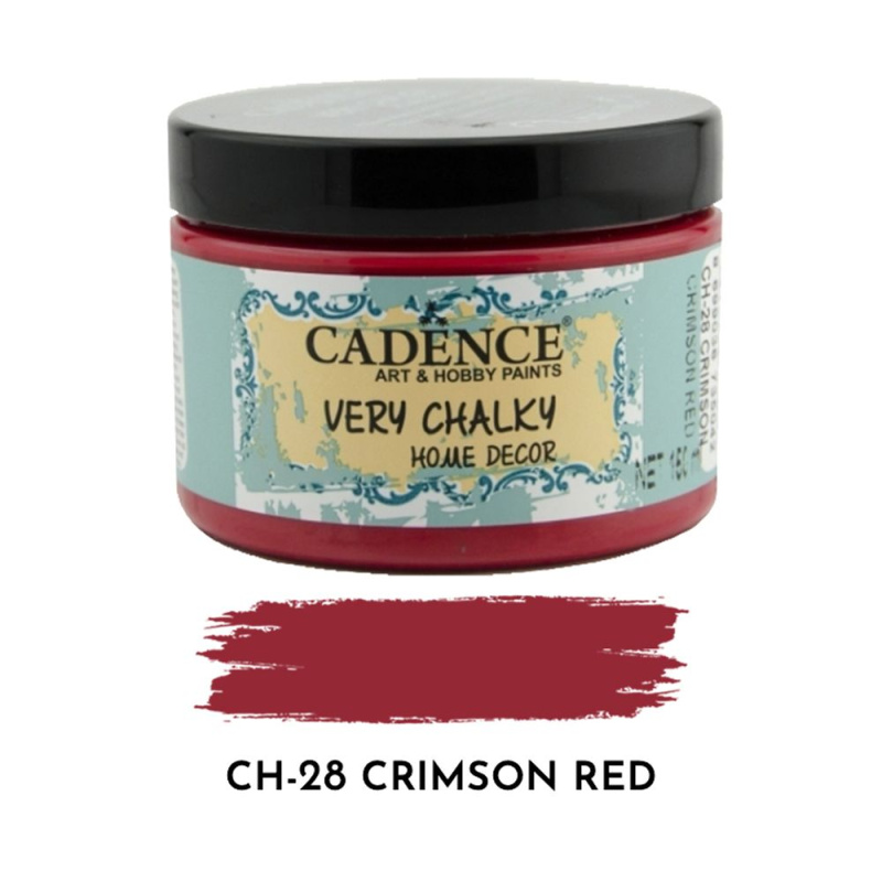 Křídová barva Cadence Very Chalky 150 ml - crimson red karmínová červená Aladine