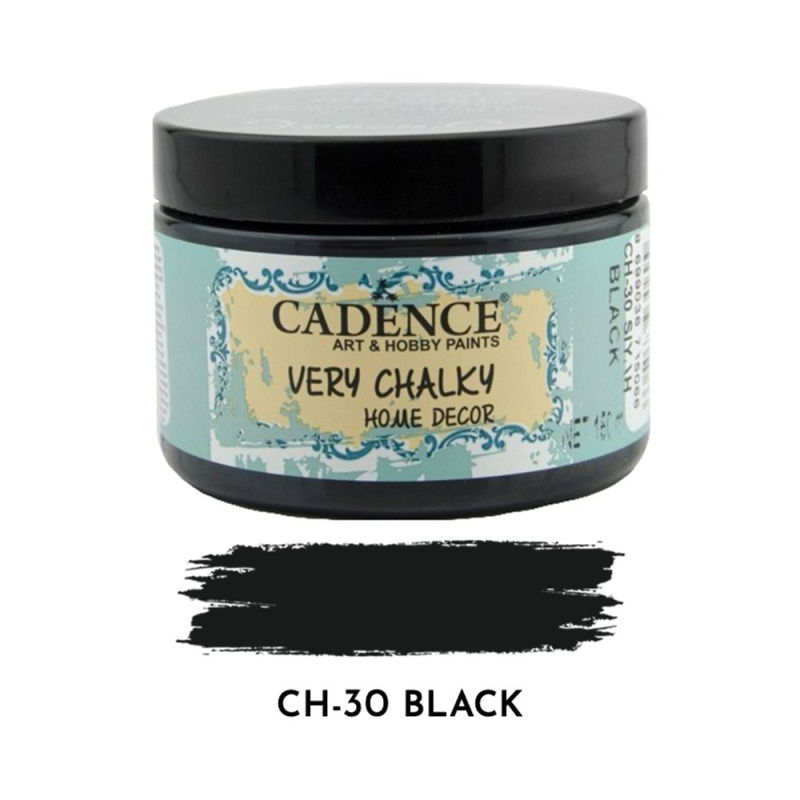 Křídová barva Cadence Very Chalky 150 ml - black černá Aladine
