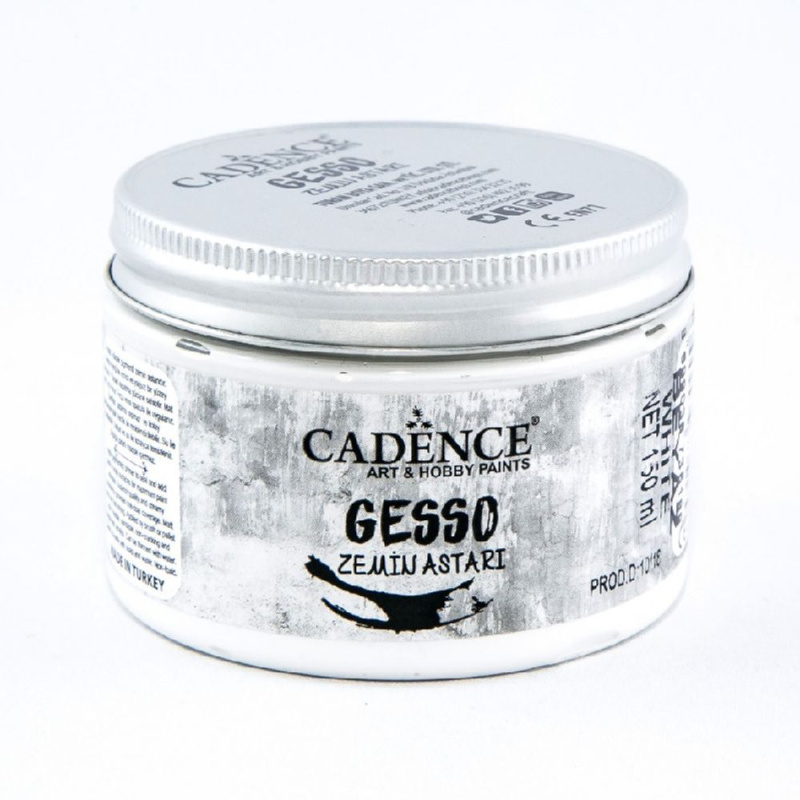 Cadence Podkladová akrylová barva Cadence Gesso, bílá - VYBERTE OBJEM - Podkladová akrylová barva Cadence Gesso, 150 ml - bílá