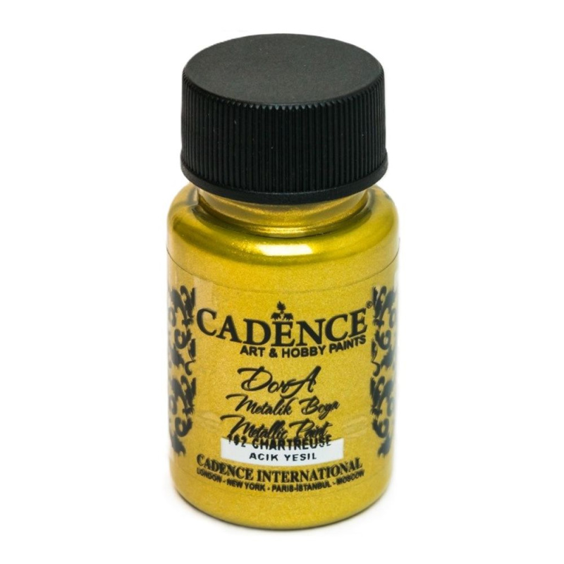 Cadence Metalická akrylová barva Cadence Dora Metallic, 50 ml - VYBERTE ODSTÍN - Metalická akrylová barva Cadence Dora Metallic, 50 ml - chartreuse, žlutozelená