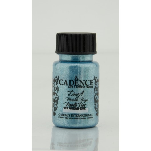 Cadence Metalická akrylová barva Cadence Dora Metallic, 50 ml - VYBERTE ODSTÍN - Metalická akrylová barva Cadence Dora Metallic, 50 ml - aegean, egejská modrá