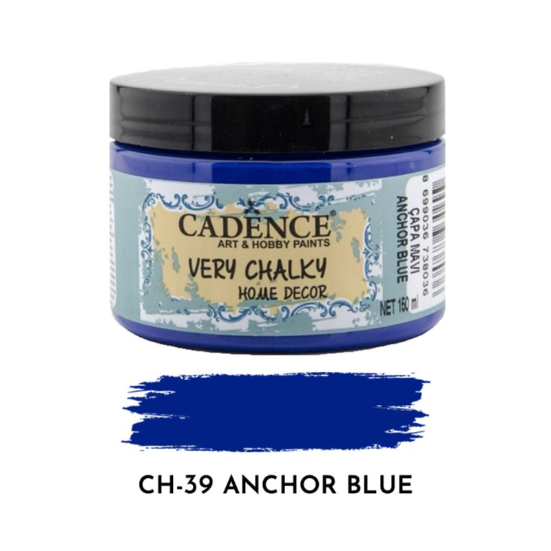 Cadence Křídová barva Cadence Very Chalky, 150 ml - VYBERTE ODSTÍN - Křídová barva Cadence Very Chalky, 150 ml - anchor blue, námořnická modrá