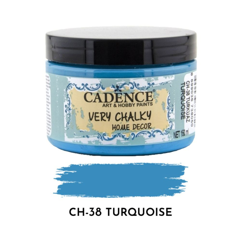 Křídová barva Cadence Very Chalky 150 ml - turquoise tyrkysová Aladine