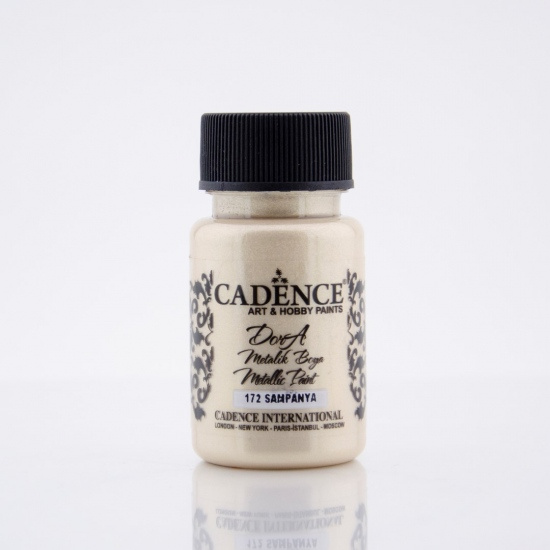 Cadence Metalická akrylová barva Cadence Dora Metallic, 50 ml - VYBERTE ODSTÍN - Metalická akrylová barva Cadence Dora Metallic, 50 ml - champaigne, šampaňská