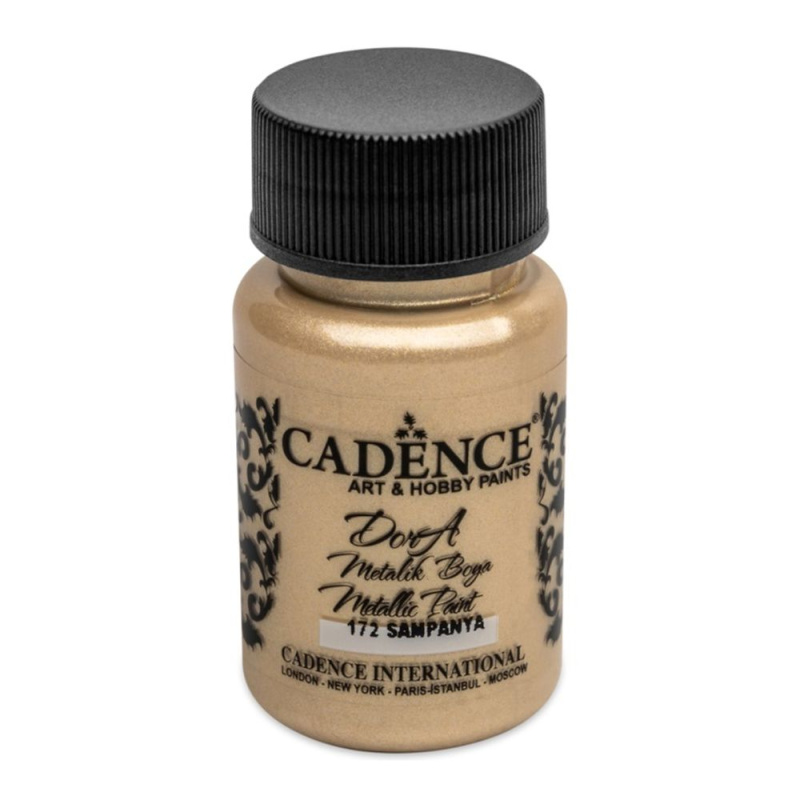 Cadence Metalická akrylová barva Cadence Dora Metallic, 50 ml - VYBERTE ODSTÍN - Metalická akrylová barva Cadence Dora Metallic, 50 ml - champaigne, šampaňská