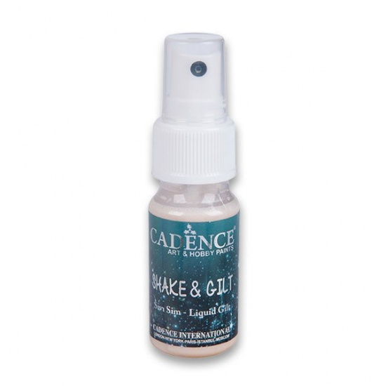 Barva na textil Shake a Gilt zlatá 25 ml CADENCE