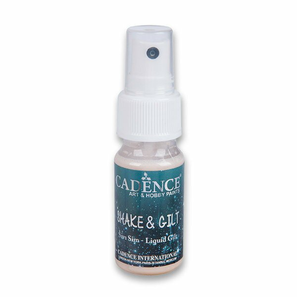Barva na textil Shake a Gilt zlatá 25 ml CADENCE