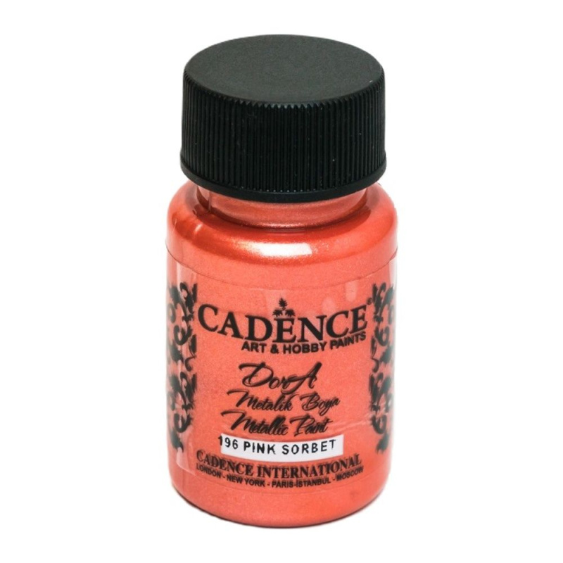 Metalická akrylová barva Dora Metalic malinová pink sorbet 50 ml Aladine