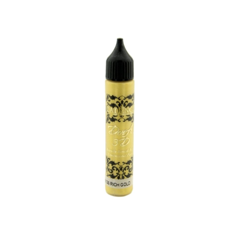 Metalická kontura sytá zlatá 25 ml CADENCE