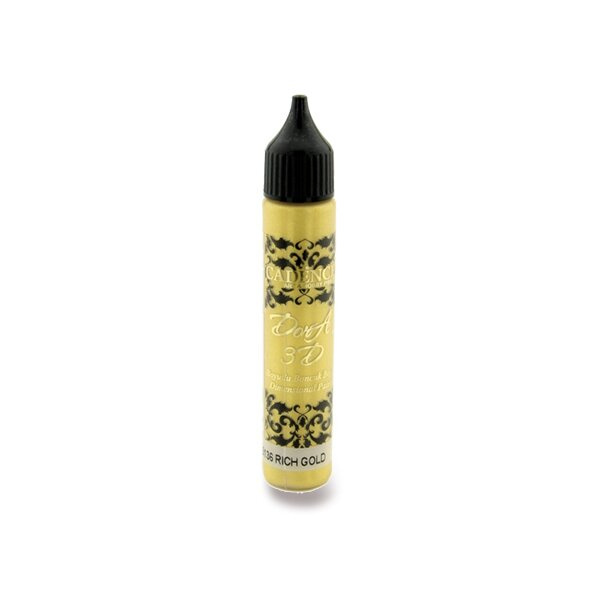 Metalická kontura sytá zlatá 25 ml CADENCE