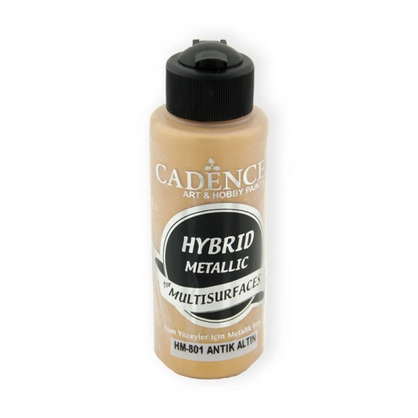 Metalická barva Cadence Hybrid Metalic, 120 ml - antique gold, antická zlatá Aladine