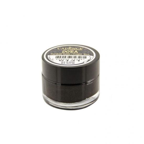Patinovací metalický vosk 20 ml - černý black Aladine