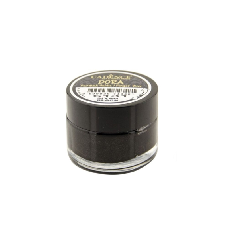 Patinovací metalický vosk 20 ml - černý black Aladine
