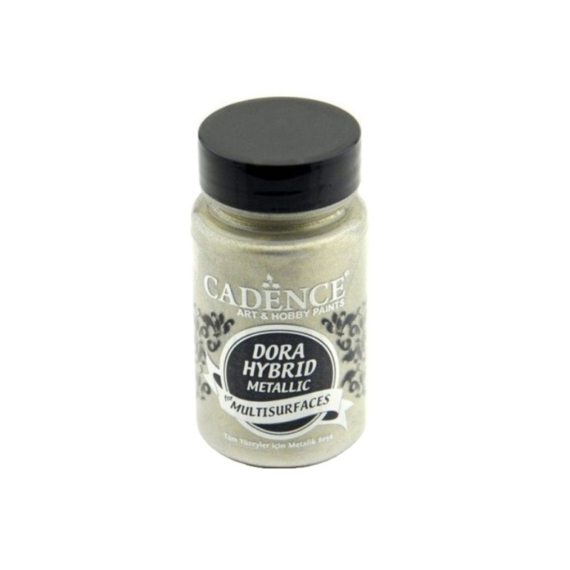 Metalická barva na všechny povrchy Cadence Dora Hybrid 90 ml - (platinum) platinová Aladine