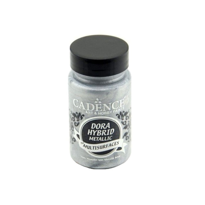 Metalická barva na všechny povrchy Cadence Dora Hybrid 90 ml - (silver) stříbrná Aladine