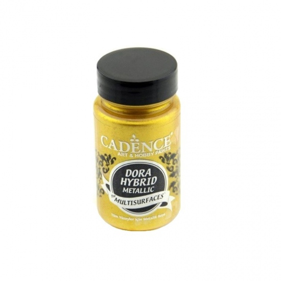 Metalická barva na všechny povrchy Cadence Dora Hybrid 90 ml - (rich gold) sytá zlatá Aladine