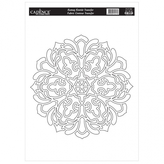 Transferový obrázek na textil Cadence 25 x 35 cm - Mandala 2 Aladine