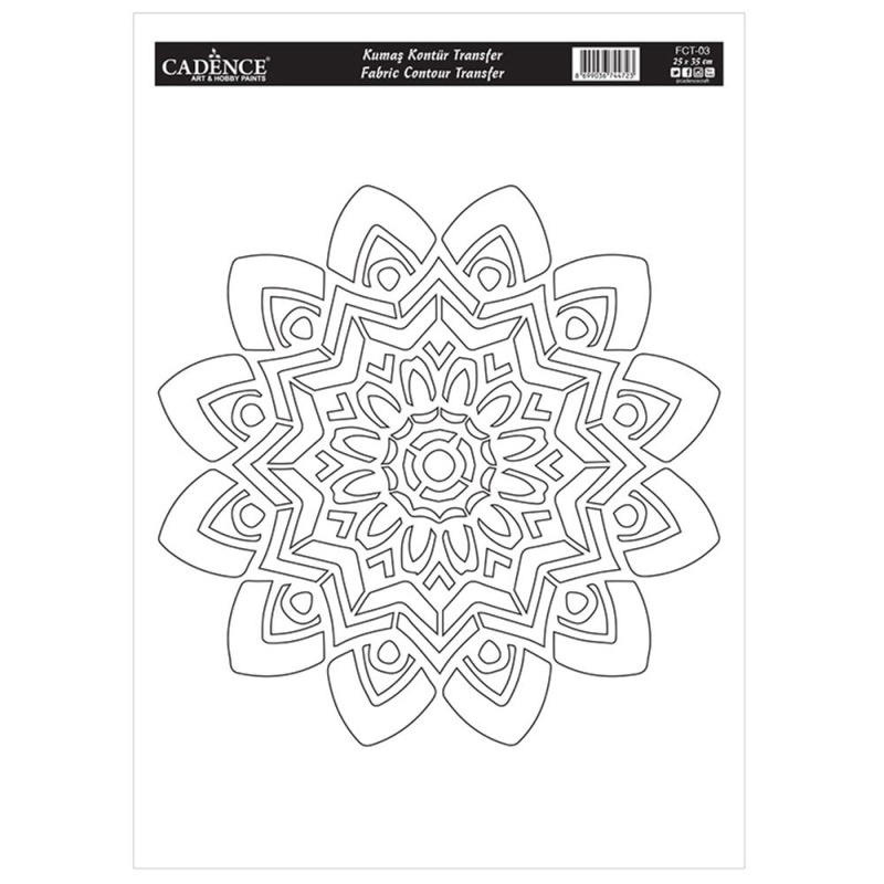 Cadence Transferový obrázek na textil Cadence, 25x35 cm - Mandala 3