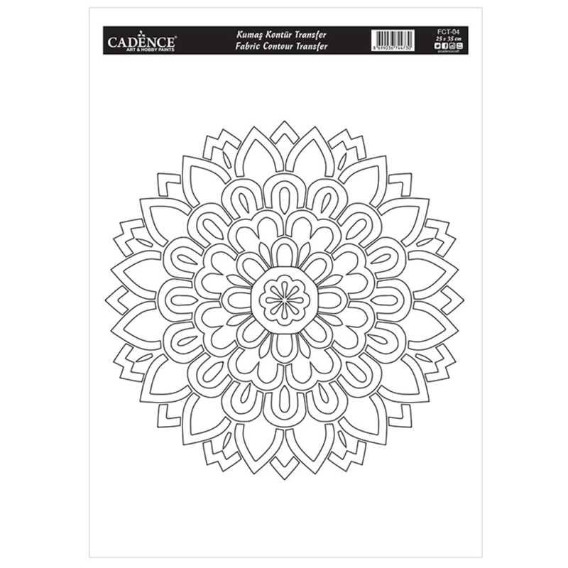 Transferový obrázek na textil Cadence 25 x 35 cm - Mandala 4 Aladine