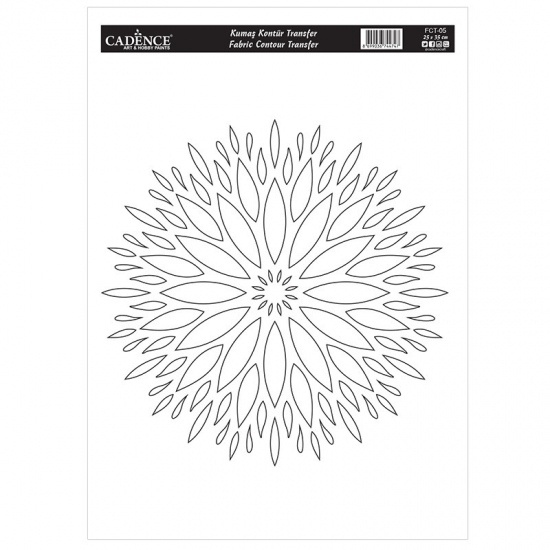 Transferový obrázek na textil Cadence 25 x 35 cm - Mandala 5 Aladine